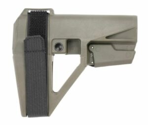 Tactical arm brace with adjustable strap and mount.