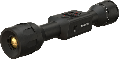 Black thermal rifle scope with controls