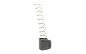 Extended magazine spring and base pad.