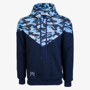 Arsenal Small Blue Camo Cotton-Poly Relaxed Fit Ascend Pullover Hoodie