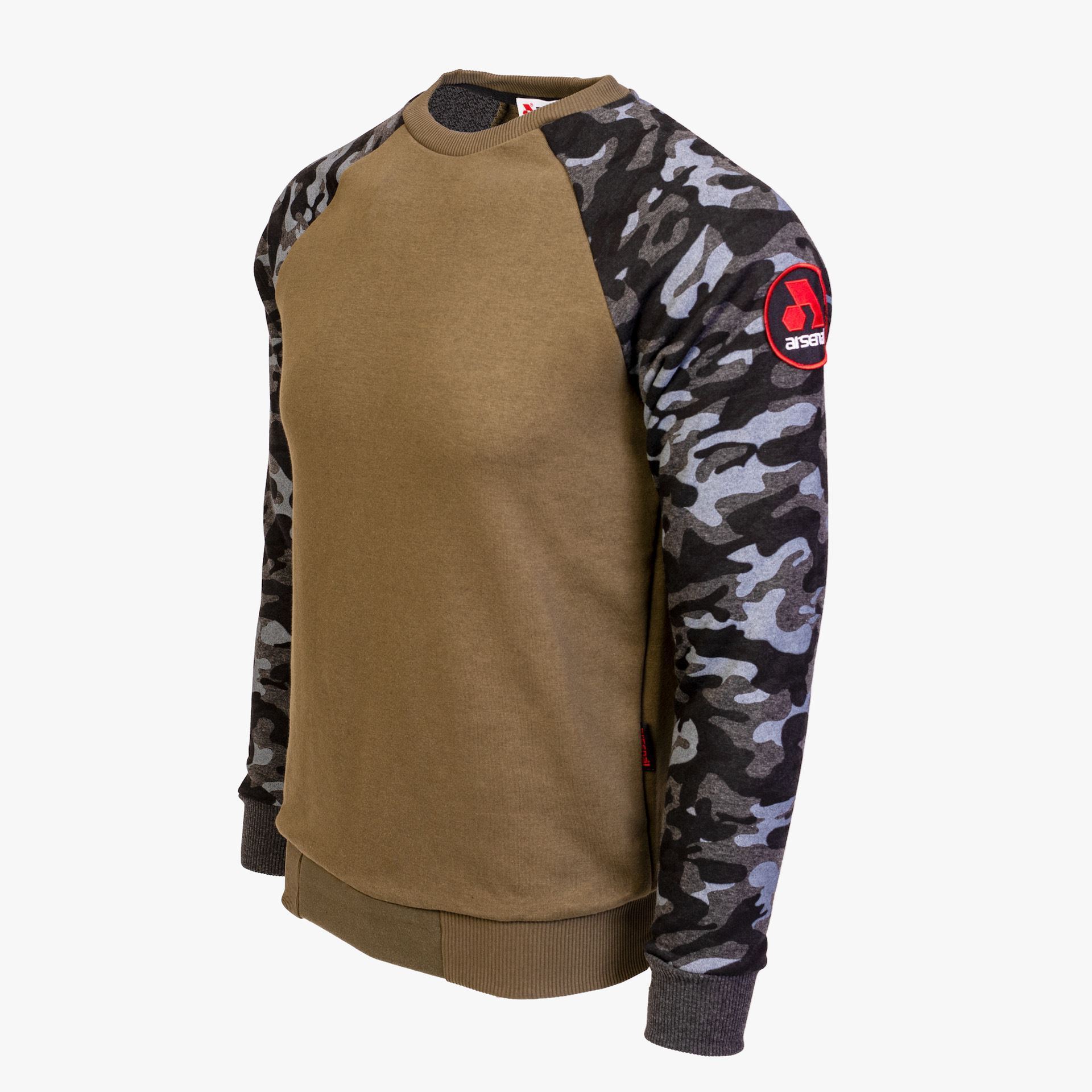 Arsenal XX-Large Khaki / Black Camo Cotton-Poly Standard Fit Pullover Sweater - Image 2