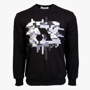 Arsenal X-Large Black Cotton-Poly Standard Fit Centre Graphic Pullover Sweater