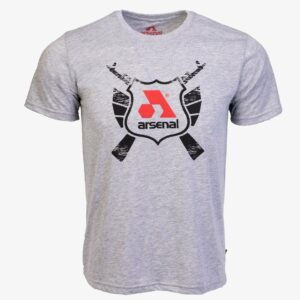 Arsenal Large Gray Cotton Relaxed Fit Classic T-Shirt