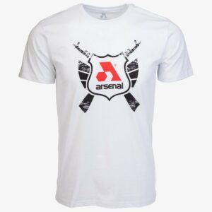 Arsenal X-Large White Cotton Relaxed Fit Classic T-Shirt
