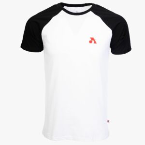 Arsenal Medium White / Black Cotton Relaxed Fit Retro T-Shirt