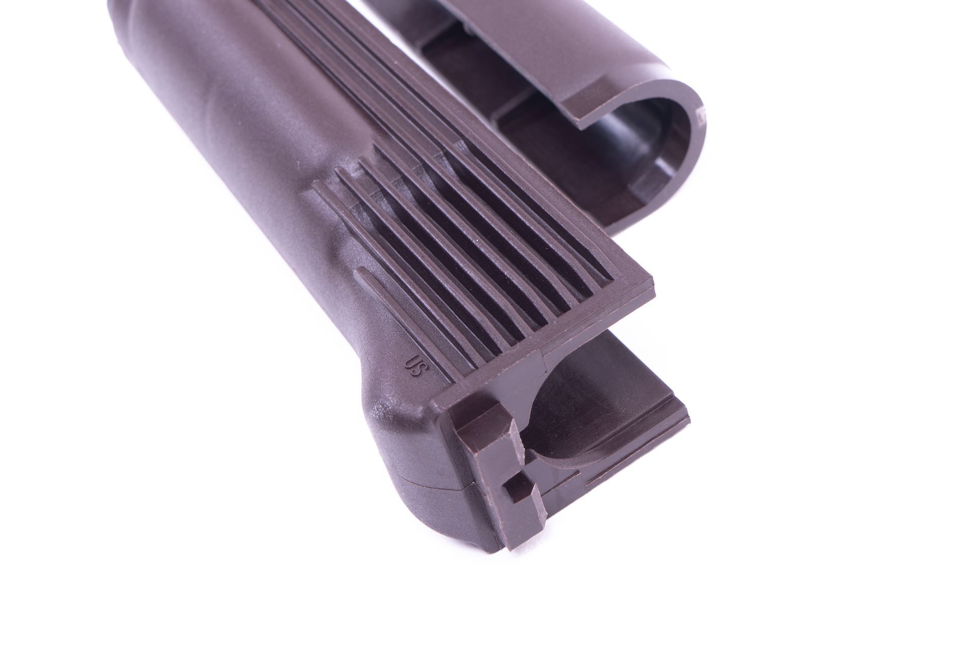 Arsenal Plum Polymer Handguard Set with Stainless Steel Heat Shield for Milled Receiver - Image 2