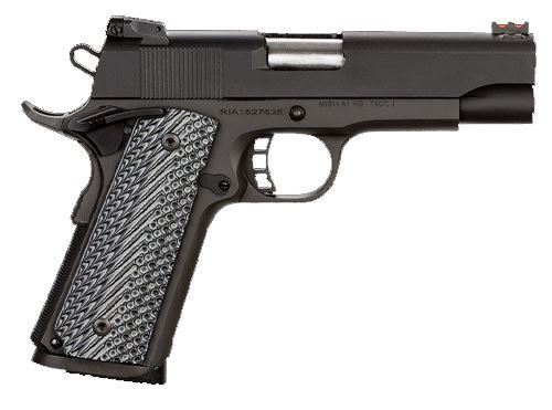 Black semi-automatic pistol side view