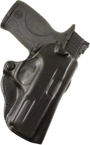 DESANTIS MINI SCABBARD HOLSTER - RH OWB LEATHER J-FRM 2-2.25 BL