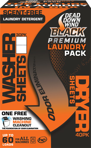 DDW BLACK PREMIUM LAUNDRY KIT - DETERGENT/DRYER SHEET COMBO