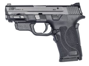 S&W M&P 9 SHIELD EZ No Manual Thumb Safety W/Crimson Trace Red Laserguard 9mm Luger 8rd Magazine 3.75" Barrel