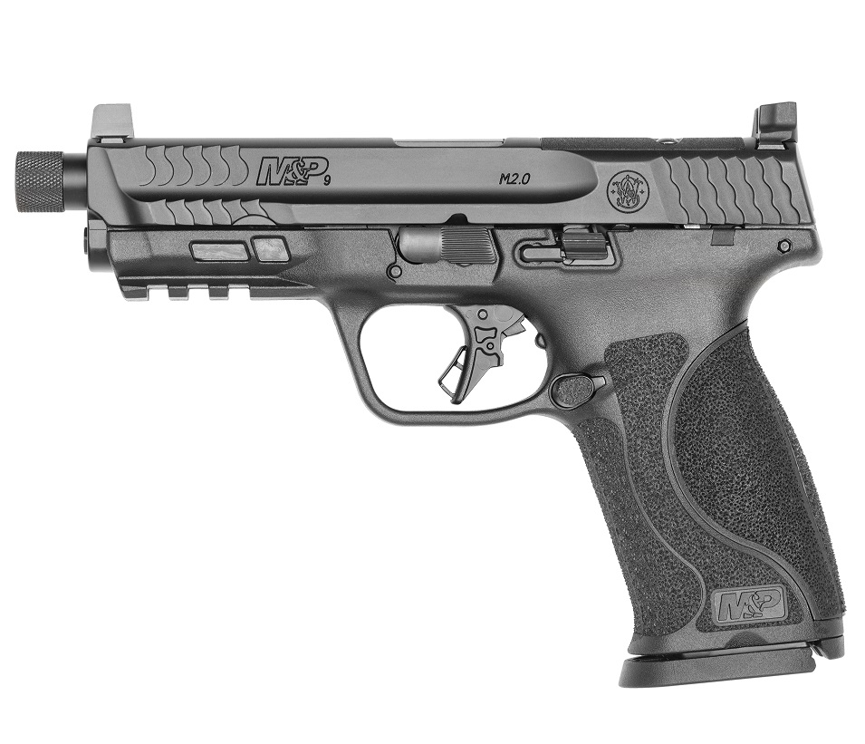 S&W M&P9 M2.0 9MM 4.625" OPTIC - READY 17-SHOT THREADED BBL BLK