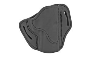Black leather inside-the-waistband gun holster
