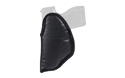 Black leather gun holster for concealed carry