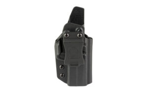 Black polymer concealed carry pistol holster