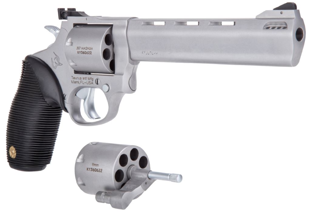 TAURUS 692 38/357/9MM 6.5" ADJ - 7-SHOT PORTED SS RIBBER