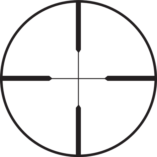 Black crosshair target symbol on white background