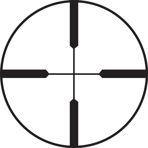 Black rifle scope crosshair reticle symbol