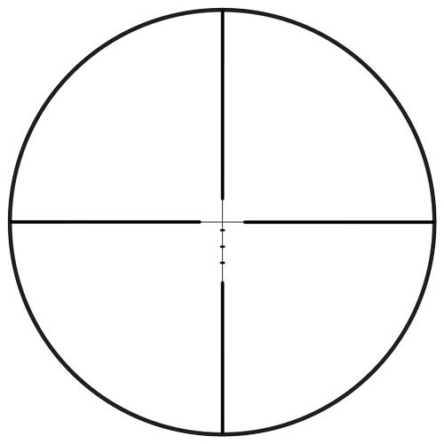 Black circle with crosshair lines centered