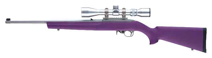HOGUE STOCK RUGER 10/22 - STANDARD WEIGHT BARREL PURPLE