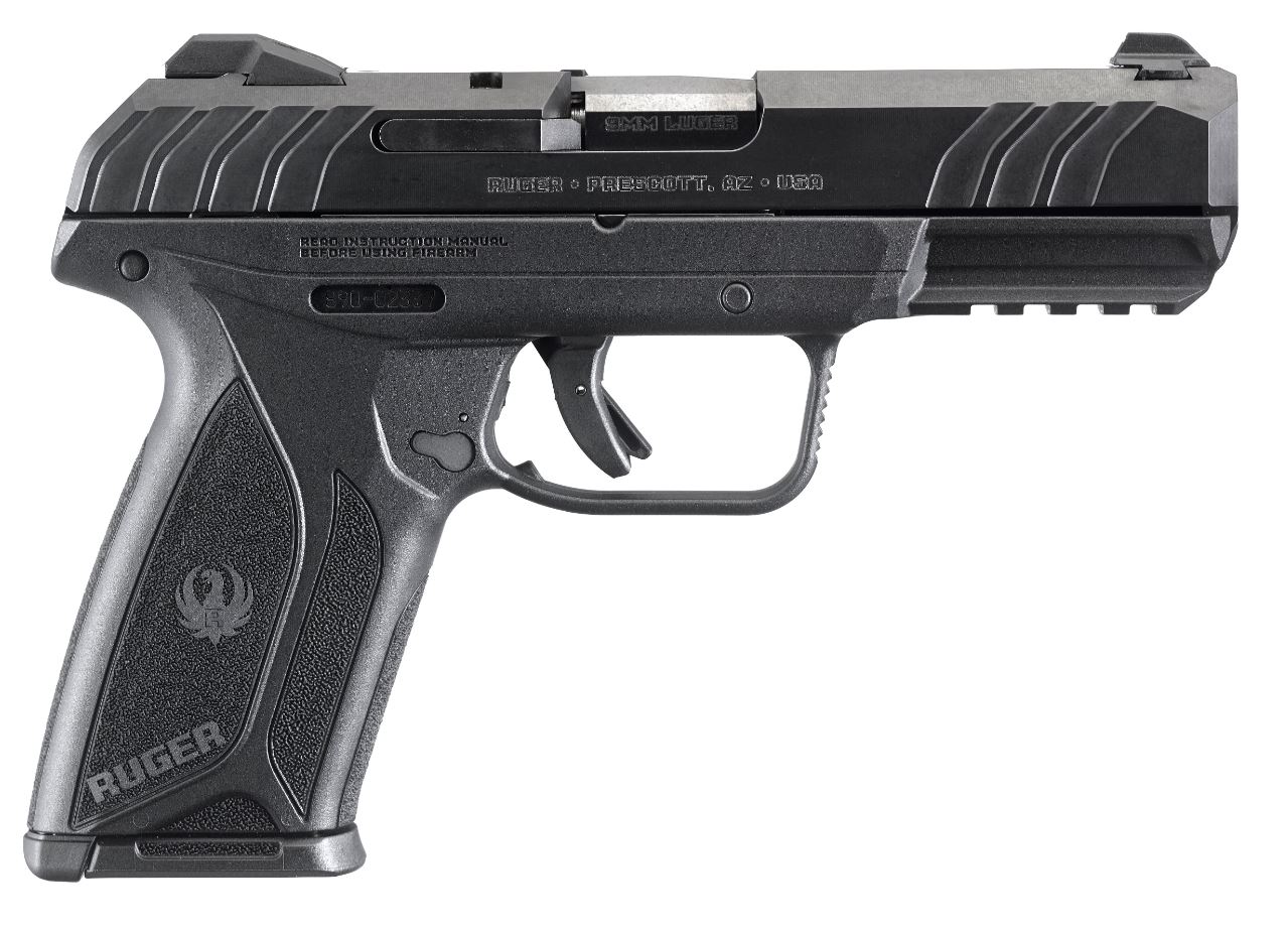 RUGER SECURITY-9 9MM LUGER - ADJ 15-SHOT BLUED SYN