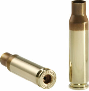 Two brass .308 Winchester rifle cartridges