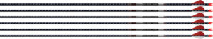 EASTON ARROW 5MM FMJ 500 - 6-PACK W/ 2" BLAZER VANES