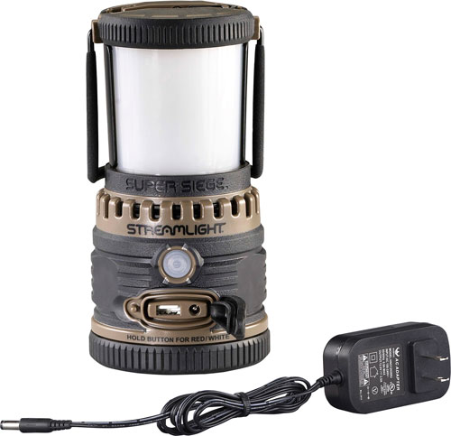 Streamlight Super Siege rechargeable camping lantern with charger