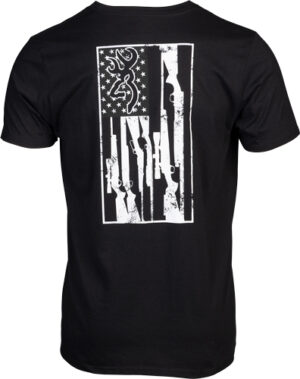 BROWNING SS T-SHIRT BROWNING - LEGACY FLAG BLACK LARGE