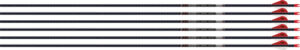 EASTON ARROW 5MM FMJ 400 W/ HO - 6-PACK W/ 2" BLAZER VANES