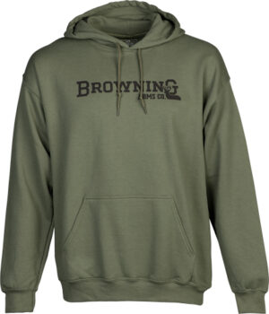 BROWNING HOODIE BRANDED BUCK - MARK GREEN XLARGE