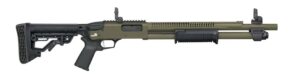 MOSSBERG 590R TACTICAL 12GA - 18.5" 6RD ADJ STK OD GREEN