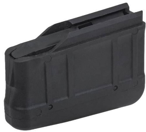 Black rifle magazine isolated on white background.