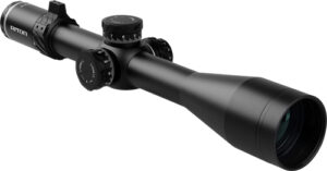 Black Riton riflescope isolated on white background