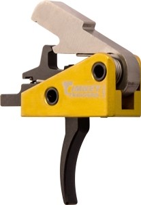 Yellow industrial clamp tool with black lever