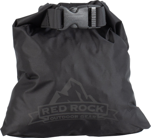 RED ROCK ROLL TOP DRY BAG - 1 LITER WATERPROOF BLACK