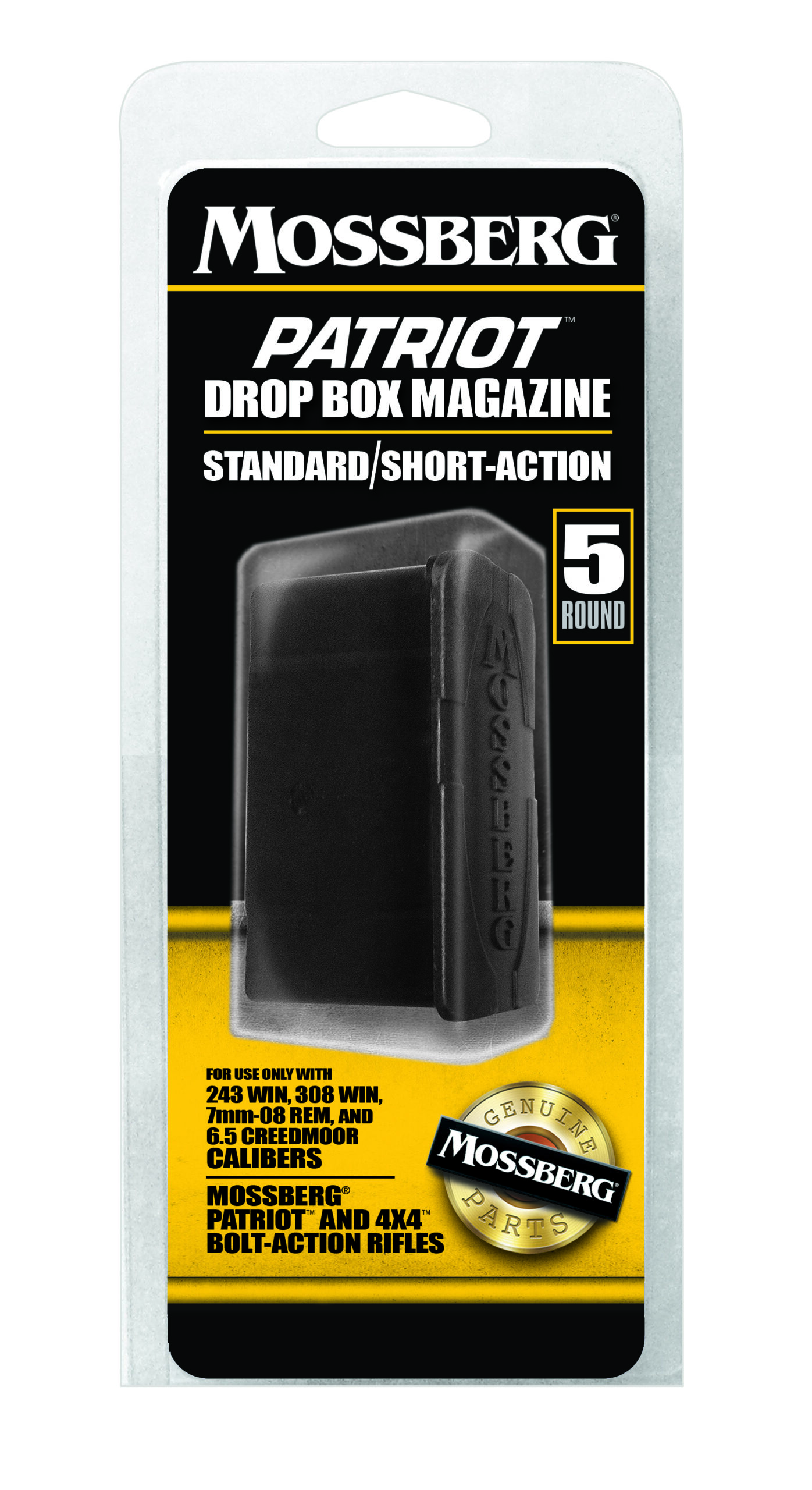 MOSSBERG MAGAZINE PATRIOT - SHORT ACTION CALIBERS 4RD