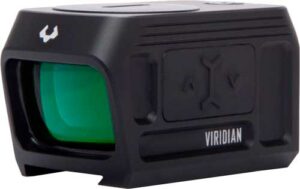 Viridian reflex sight with green lens.