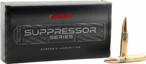 Barnes suppressor subsonic ammunition and bullets