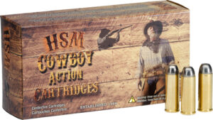 HSM Cowboy Action cartridges with box and bullets.
