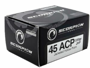 SCORPION 45ACP - 230GR JHP 20RD 10BX/CS
