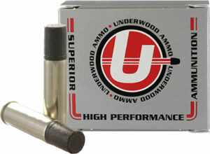 Underwood Ammo Lead Wide Flat Nose Handgun Ammunition 500 S&W 700gr FN 1200 fps 20/ct