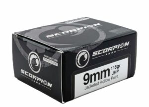 SCORPION 9MM LUGER - 115GR JHP 20RD 10BX/CS