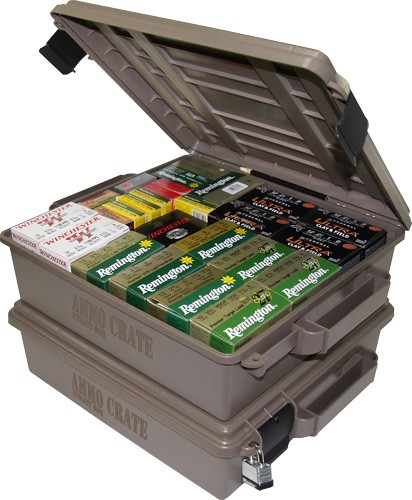 Ammo crate with various shotgun shells displayed.