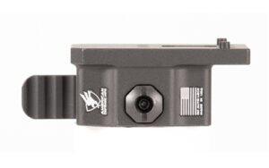 Metal firearm accessory mounting bracket with flag engraving