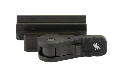 Black metal mounting clamp with adjustment knob