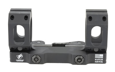 Black dual-ring scope mount on white background