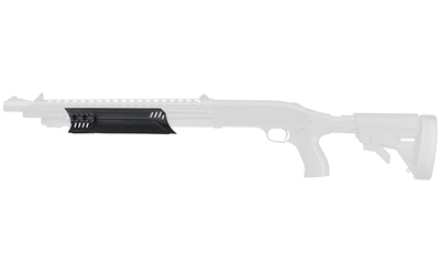 Shotgun side profile with black fore-end attachment