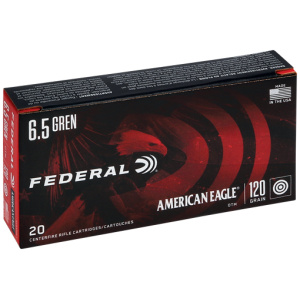 6.5 Grendel ammunition box, 120 grain, 20 rounds.