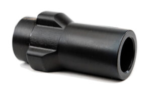 Black cylindrical mechanical part for machinery.