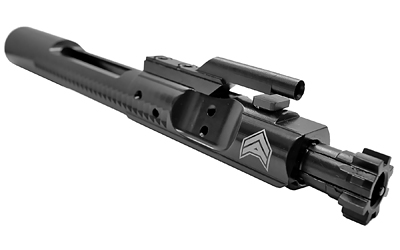 Black rifle bolt carrier group with logo